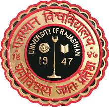 UNIRAJ - University of Rajasthan logo